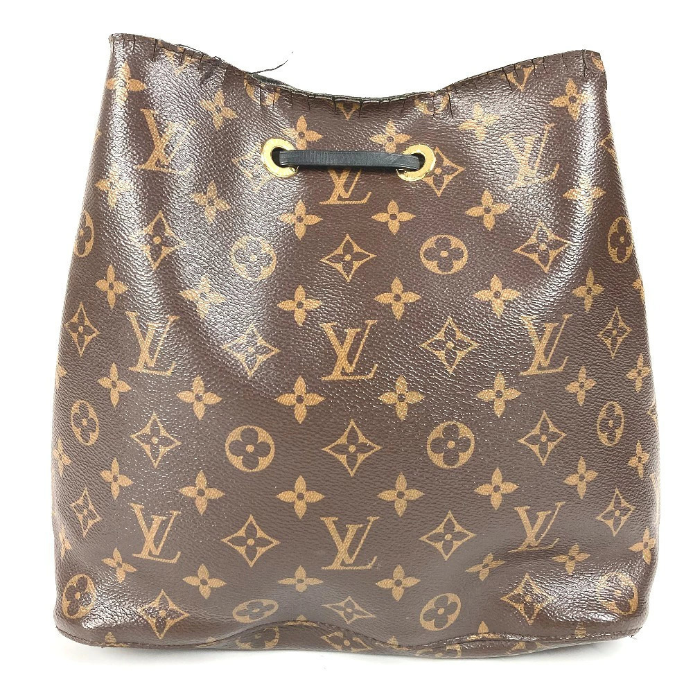 Louis Vuitton Noir Neo Black Crossbody Drawstring Bag Shoulder Noe
